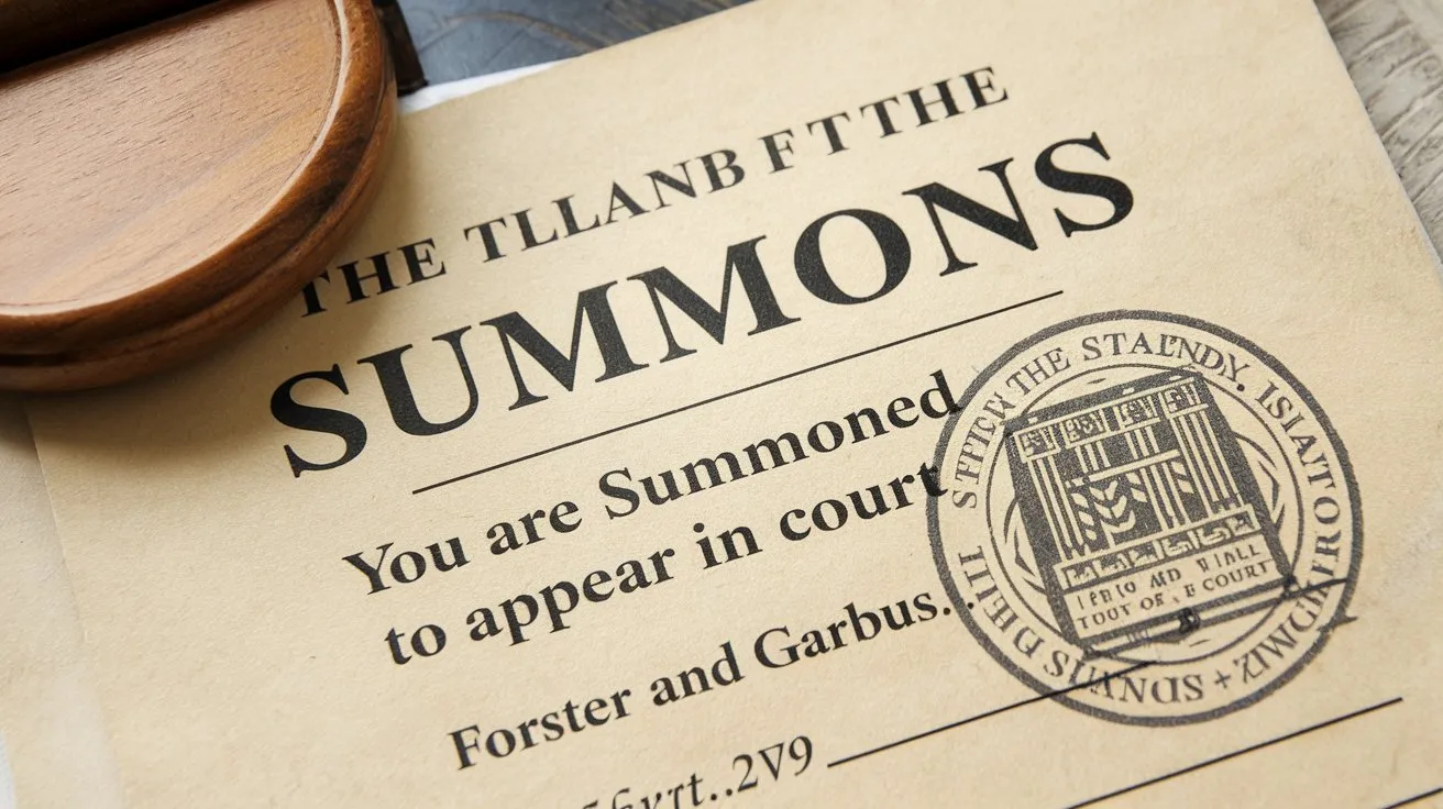 staten island attorney forster and garbus fake summons